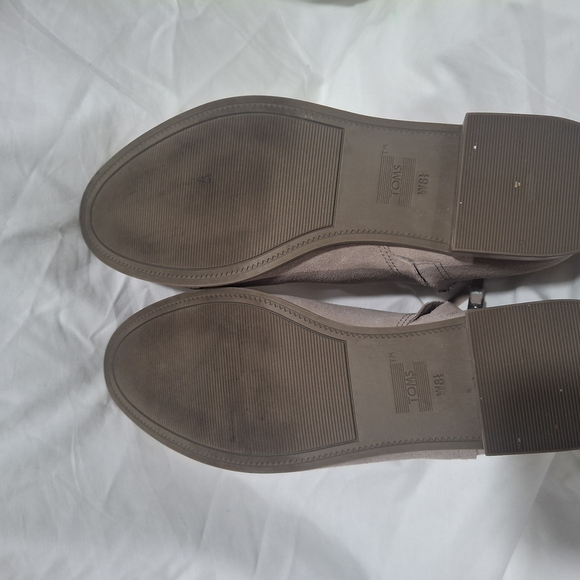 Toms Gray Ankle Boots with Elastic Panels - Picture 9 of 12